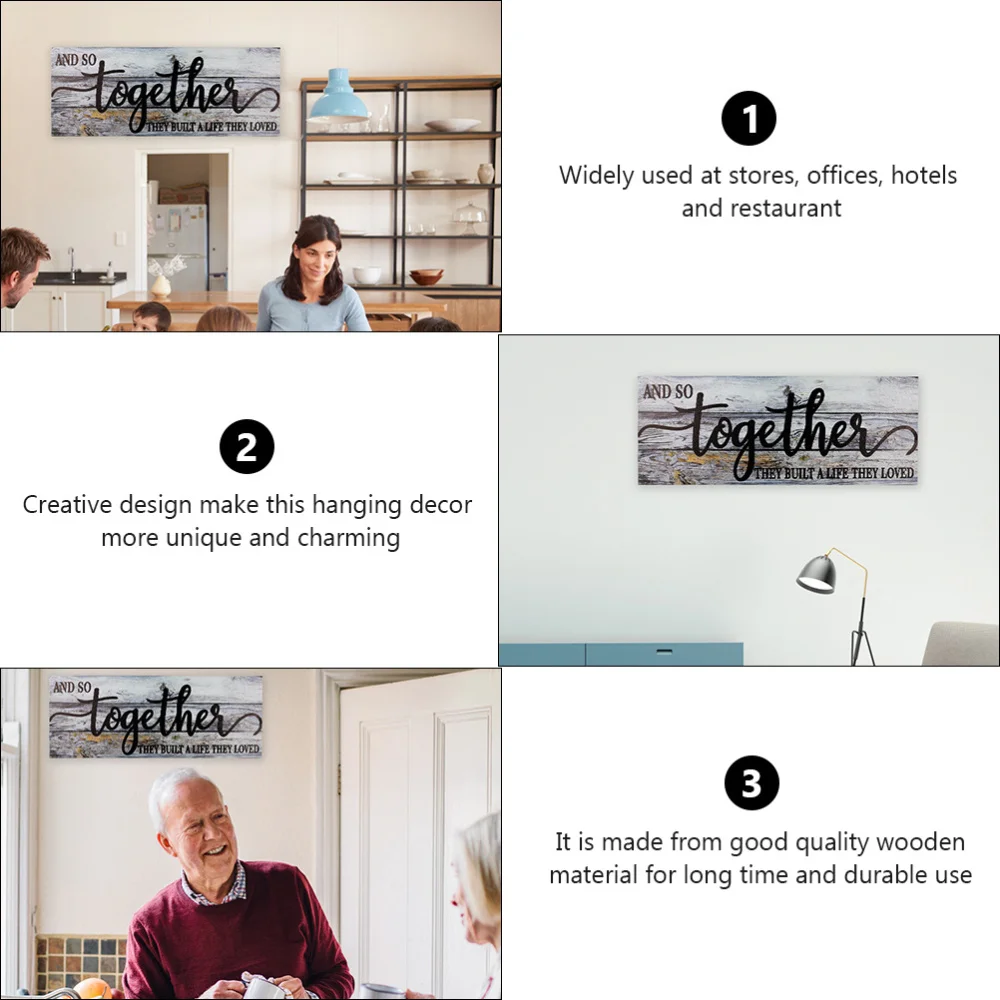 

Wall Hanging Board Decor Door Wooden Sign Wall Art Decor Household Decor