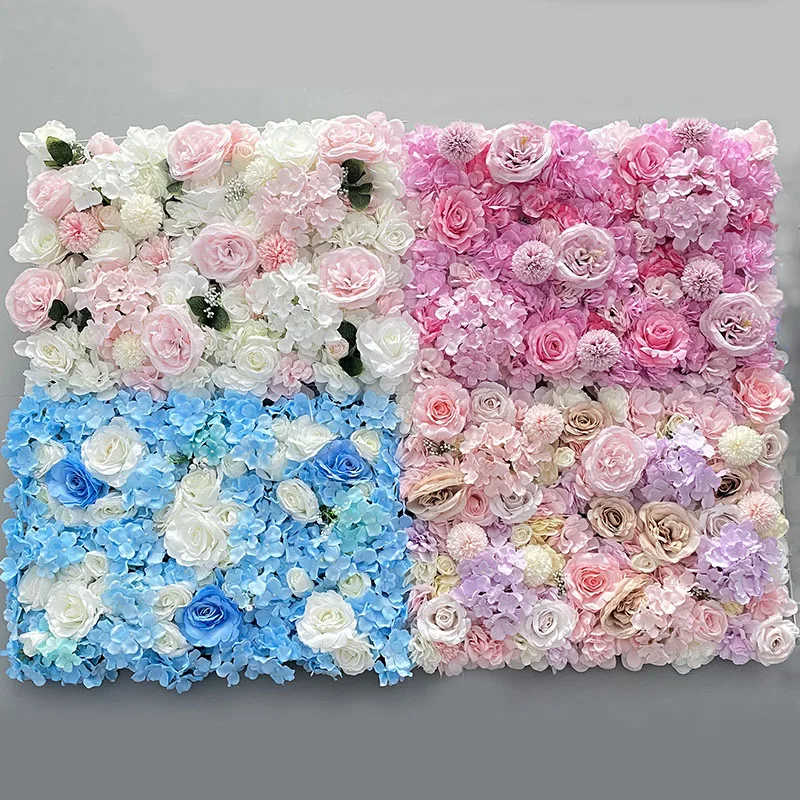 

Aritificial Silk Rose Flower Wall Panels Wall Decoration Flowers for Wedding Baby Shower Birthday Party Photography Backdrop