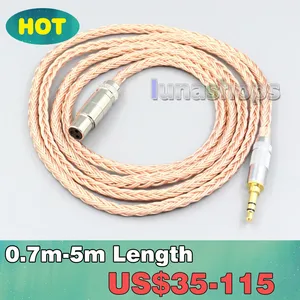 2 5mm 4 4mm xlr 16 core 99 7n occ earphone cable for akg q701 k702 k271 k272 k240 k141 k712 k181 k267 k712 headphone ln006766 free global shipping