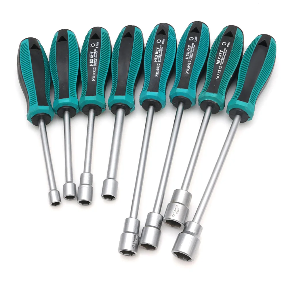 Металлический торцевой ключ отвертка шестигранная гайка гайковерт ручные