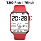Смарт-часы T200 Plus с поддержкой Bluetooth и пульсометром, 1,75 дюйма
