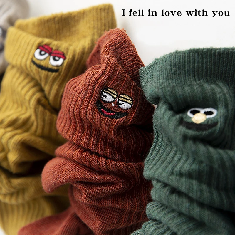 Новинка 2019 года сезон осень зима забавные носки хлопковые Женские Дышащие с