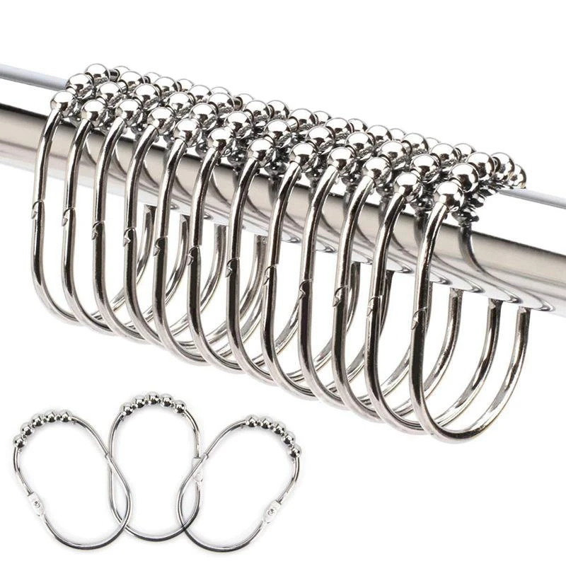 

24 шт., металлические занавески для ванной комнаты