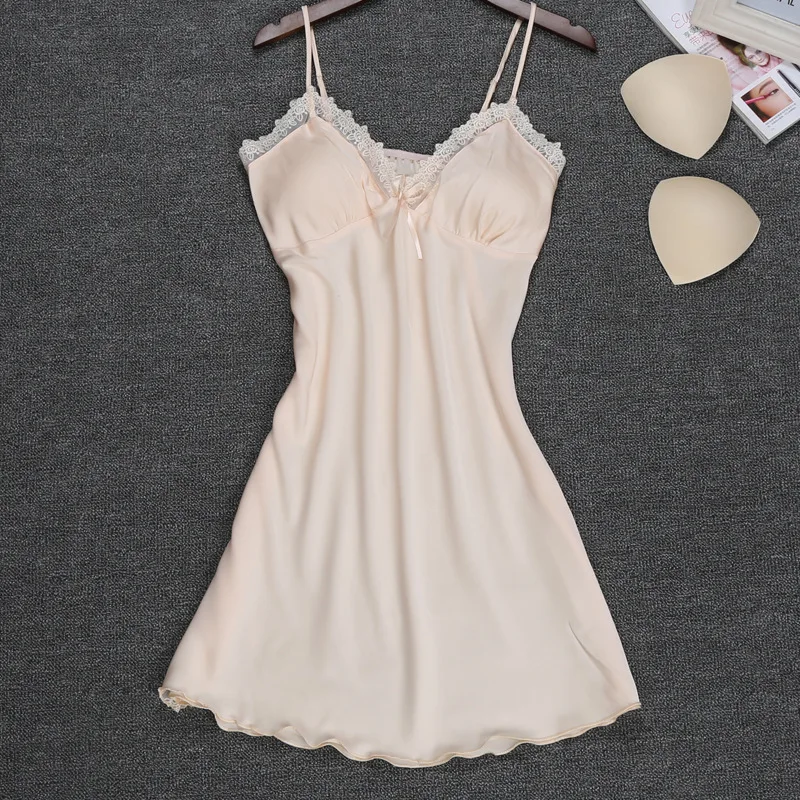 White V-Neck Woman Sleep Robe Pajamas Sexy Sleeveless Sleepwear Flower Summer Home Wear Nightgown Bath Gown Sleepshirts M-XXL | Женская