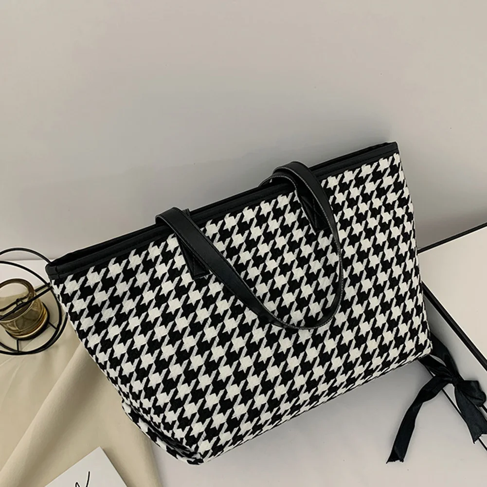 

Сумка-тоут женская, квадратная, в клетку, винтажная, для путешествий