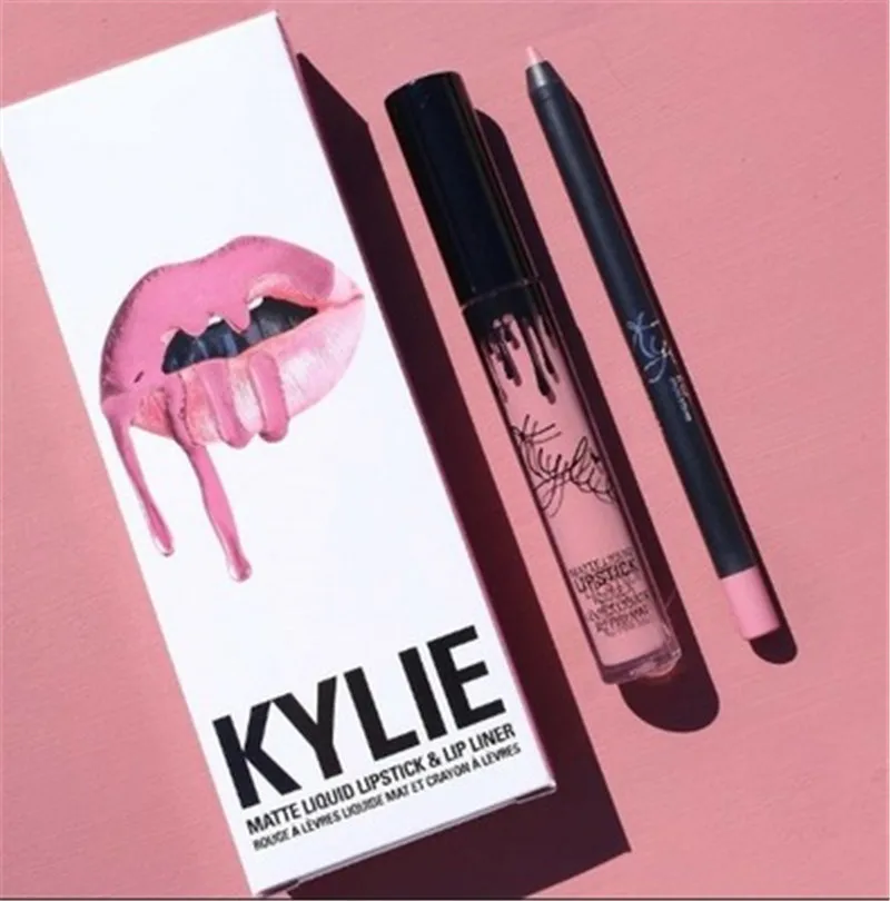 2020 Горячая новинка KYLIE матовая помада + карандаш для губ стойкий макияж