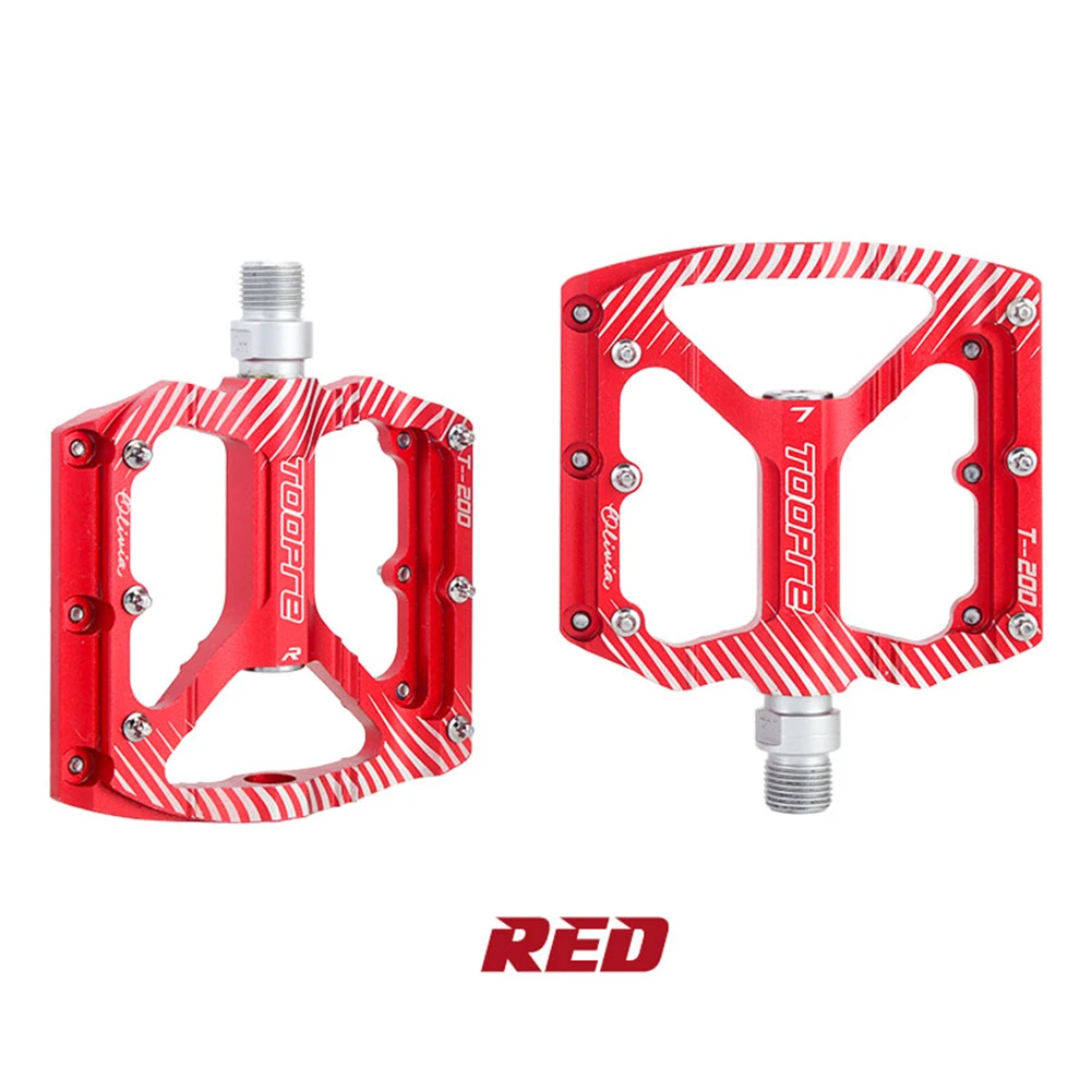 

Sealed Bearing Mountain Bike Pedals Platform Bicycle Flat Alloy Pedals 9/16" Pedals Non-Slip Alloy Flat Pedals