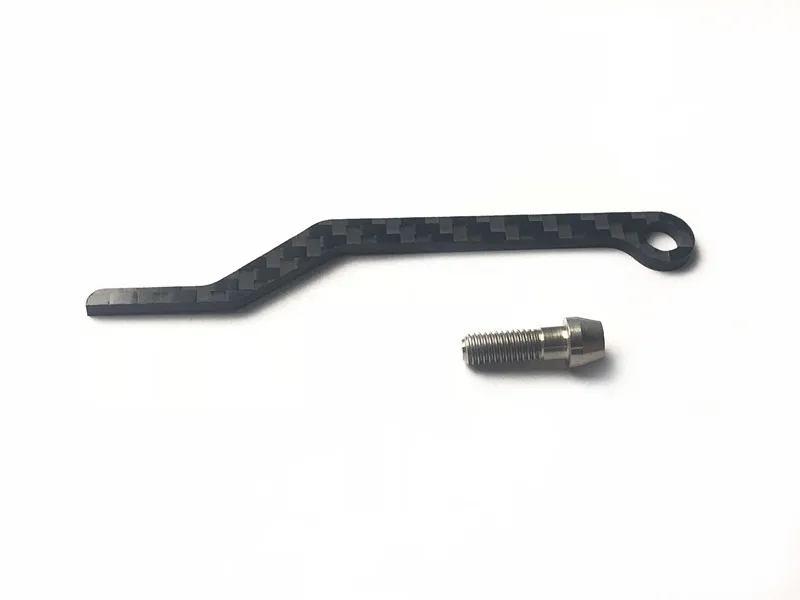 with titanium screw Углеродное волокно цепь для дорожного велосипеда стабилизатор направляющая цепи титановые винты цепь анти-капля устройство анти-капля пряжка - Цвет: with titanium screw