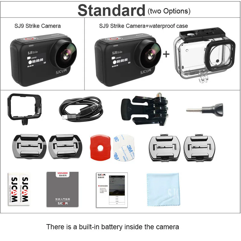 SJCAM SJ9 Strike Экшн камера 4K 60fps WiFi Спорт DV тело Водонепроницаемый Ambarella H22 Беспроводная