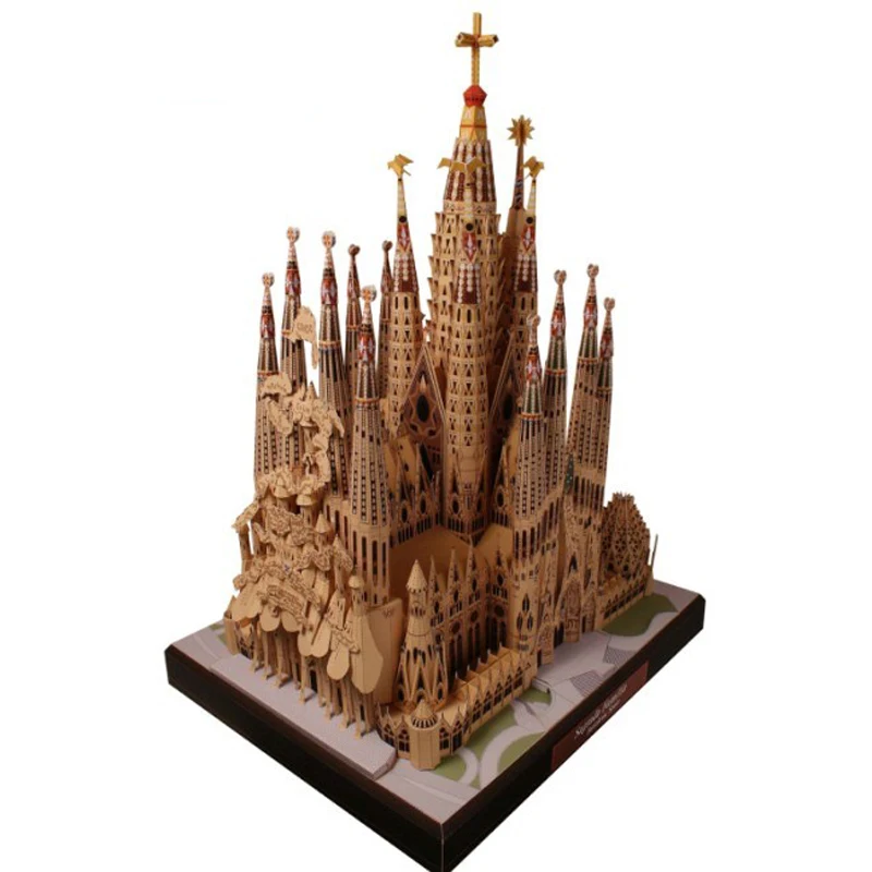 

Candice guo! 3D пазл, бумажная модель, игрушка «сделай сам», Испания, Sagrada Family, знаменитая архитектура, ручная работа, подарок на день рождения и Рож...