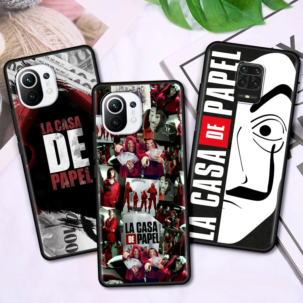 

TV Show La Casa De Papel Case For Xiaomi Mi Poco M3 X3 NFC 9T 10T Pro 5G Phone Cover For Redmi Note 9S 9 8 8T 9C 9A Back Capas