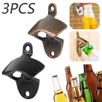 kitchen gadgets bottle opener wall mounted vintage retro alloy hanging open beer tools four colors available bar accessories