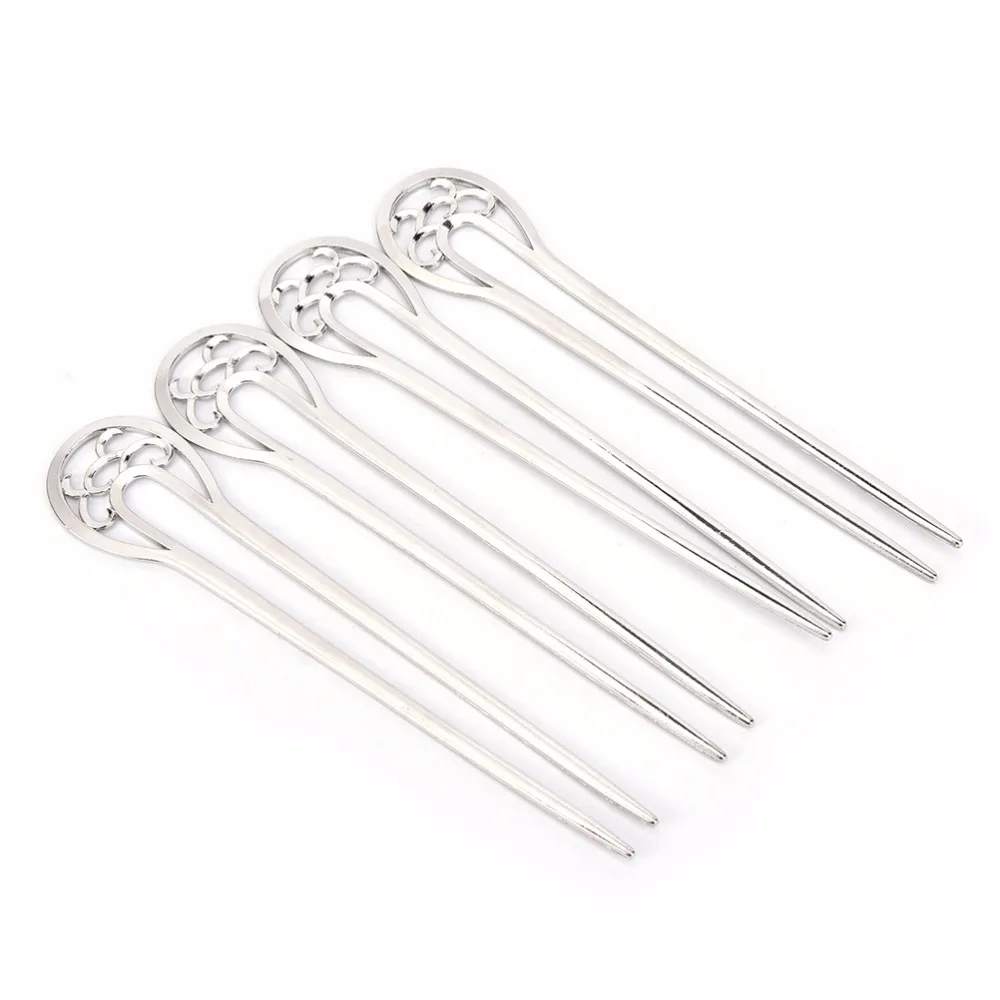 

New Retro Metal Hair Hairpin Simple Ornaments Retro Alloy Hair Pick Square Hair Clip Hair Jewelry