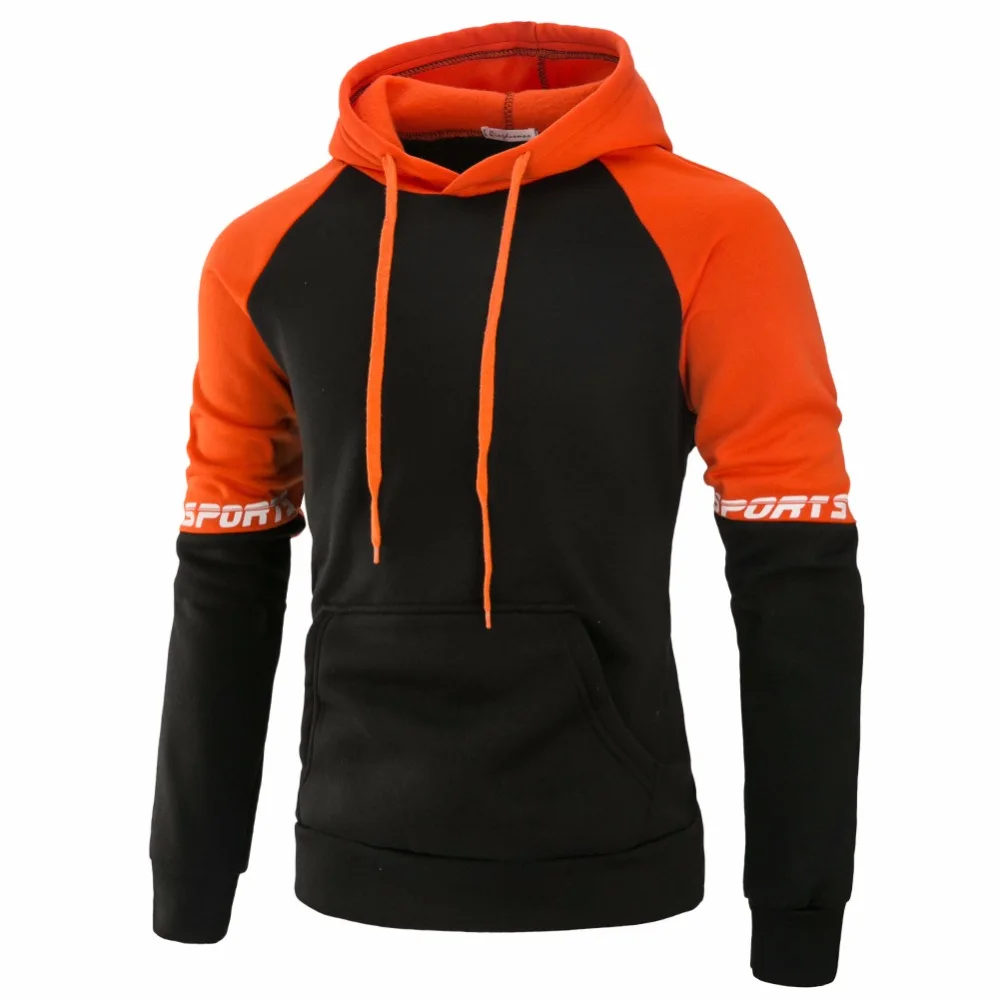 

2020 Casual Hoodies Men Fashion New Patchwork Hooded Sweatshirt Coat Mens Moletom Masculino Hoodies Slim Sportswear Tracksuits