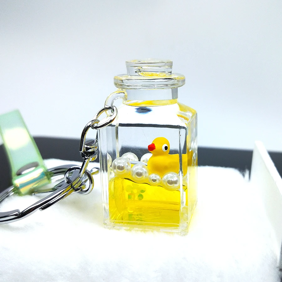 Для пар для мужчин и женщин подарок парня Девушки Блеск зыбучие пески брелок