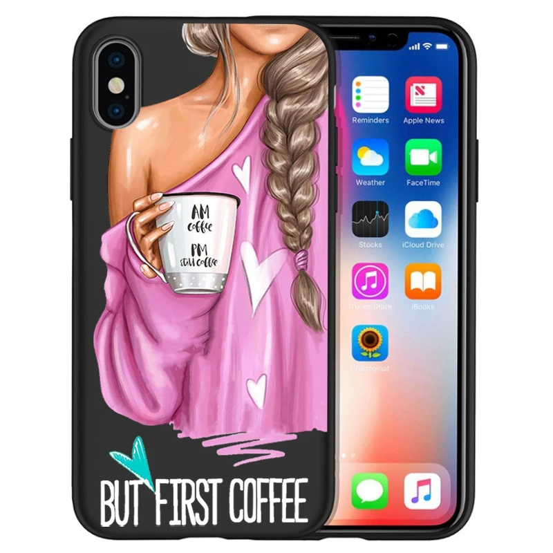 Модный чехол для телефона Super Mom baby girl для iPhone 11 Pro Max XS Max XR X 8 6S 7Plus 5s черный мягкий силиконовый чехол для телефона Etui - Цвет: 05
