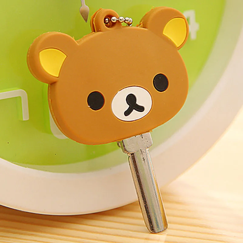 Милый мультяшный брелок для ключей 15 шт./лот пластиковый креативный портативный