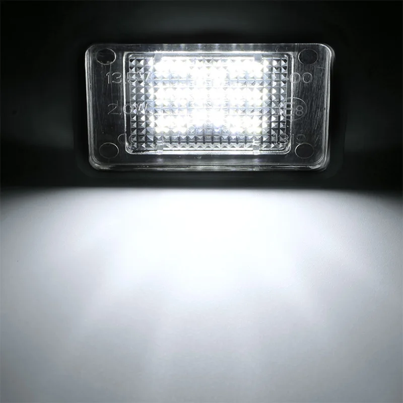 

2Pcs LED Car License Plate Light Number Lights For Mercedes Benz GLK-class X204 2007~up Canbus Error Free