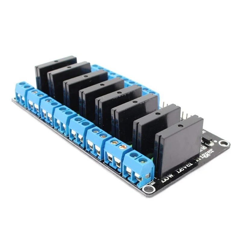 Релейный модуль 5 в 1 2 4 канала SSR AVR G3MB-202P 8 way высокого и низкого уровня 240 А выходная