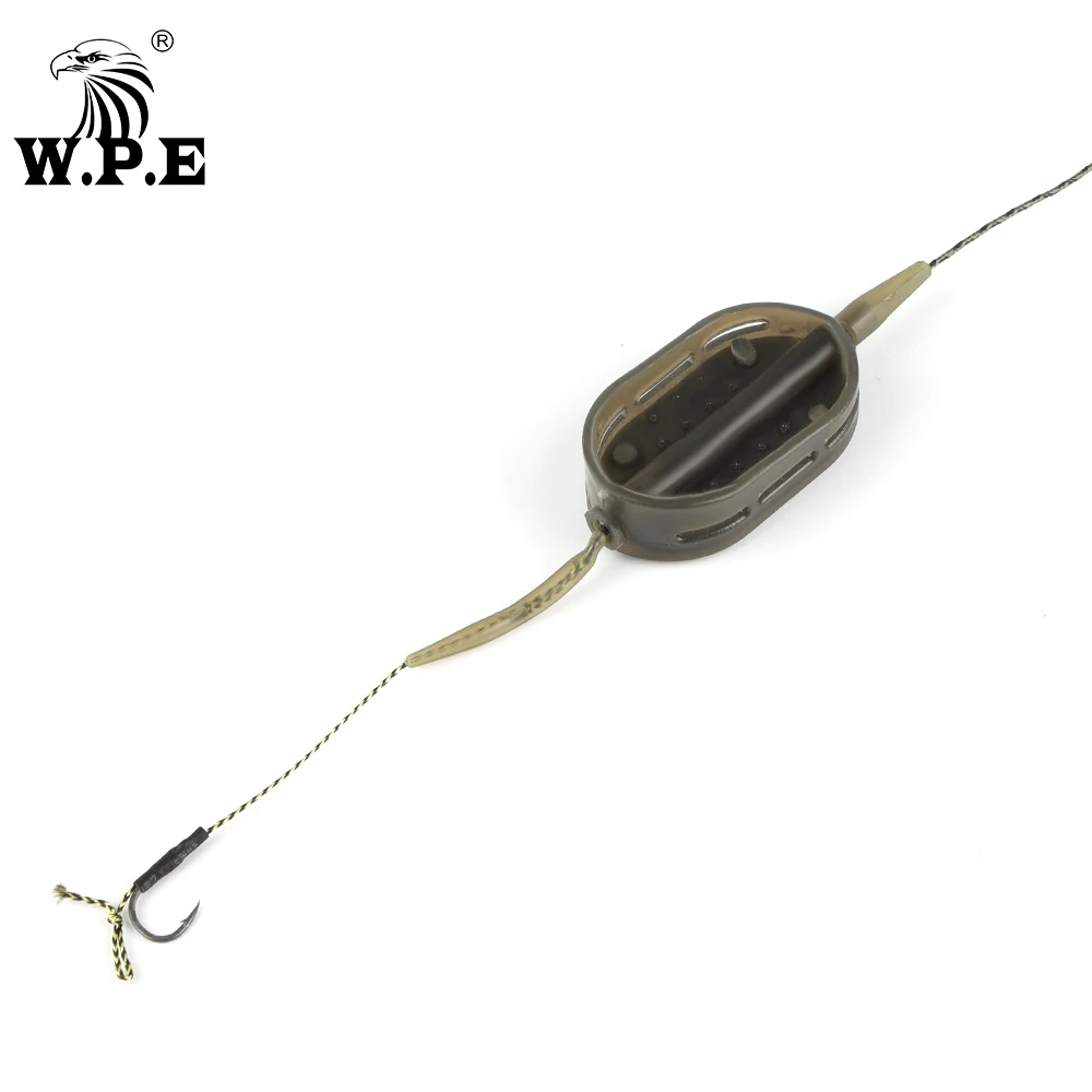 W.P.E 1 шт. Рыболовная Снасть для ловли карпа волосы 30 г/40 г/50 г/60 г/70 г Европейский