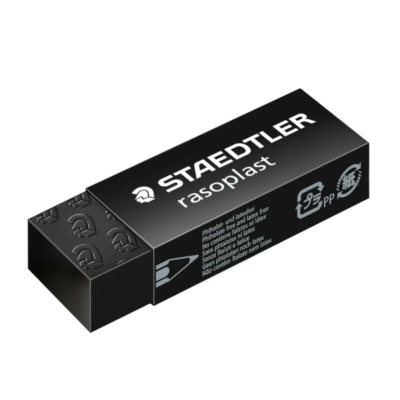 2 шт. STAEDTLER 526 B20/B20-9/B30/BT30 резиновые ластики канцелярские принадлежности для офиса и школы - Цвет: 526 B20 9 Black