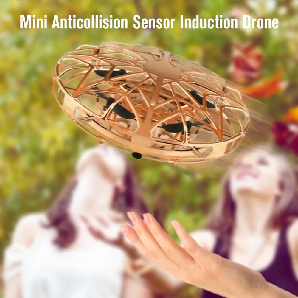 НЛО ручной Летающий мини индукционная подвеска RC самолет Дрон игрушки подарок