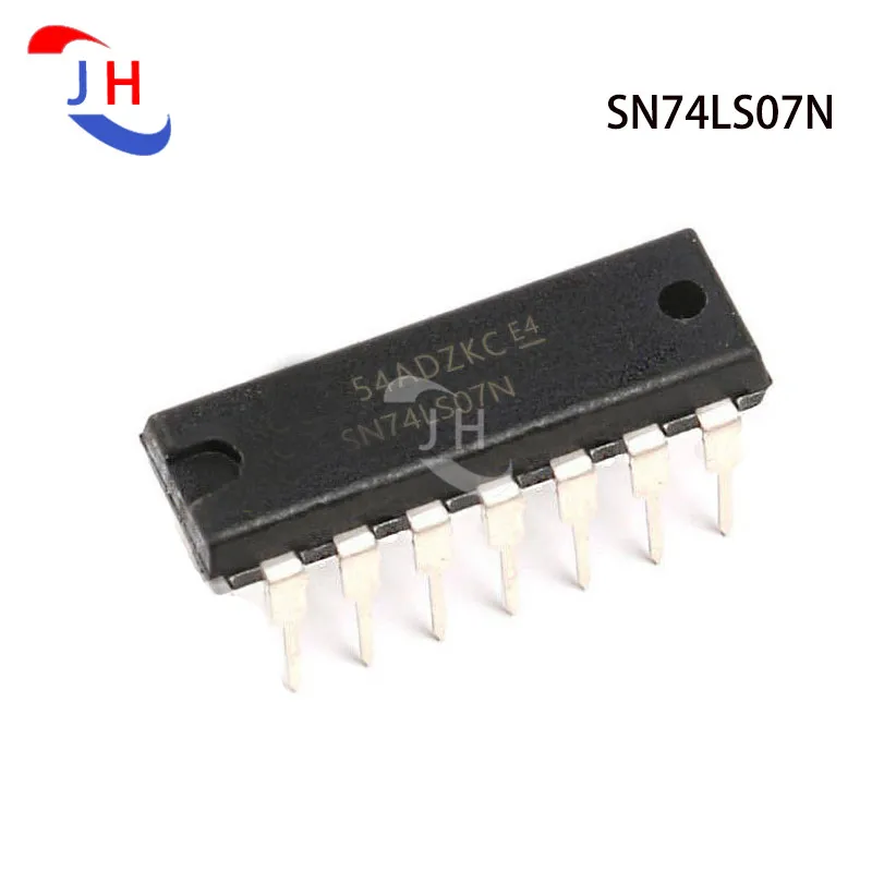 

5PCS Big Chip In-line SN74LS07N 74LS07 DIP-14 Buffer/line Driver 54ADZKCE4 IC