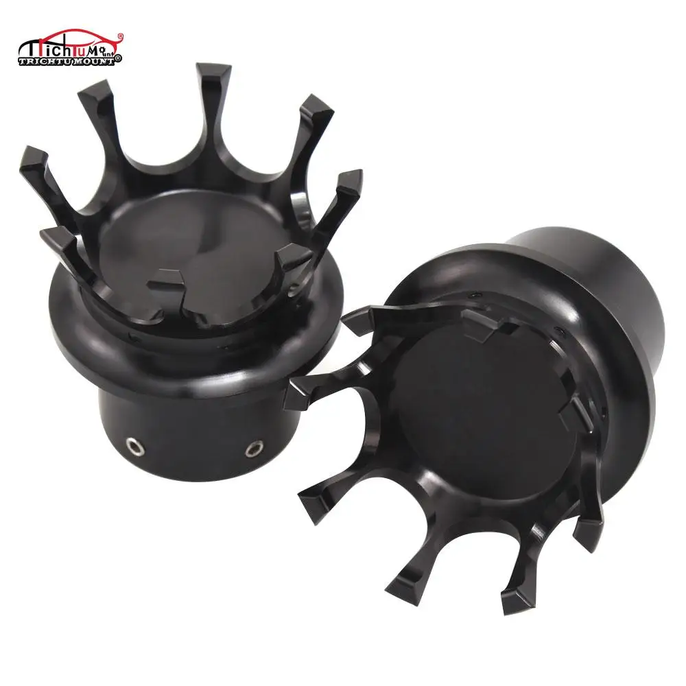 Мотоциклетная Передняя осевая Гайка Крышка Болт черный/хром для Harley Touring Softail Dyna