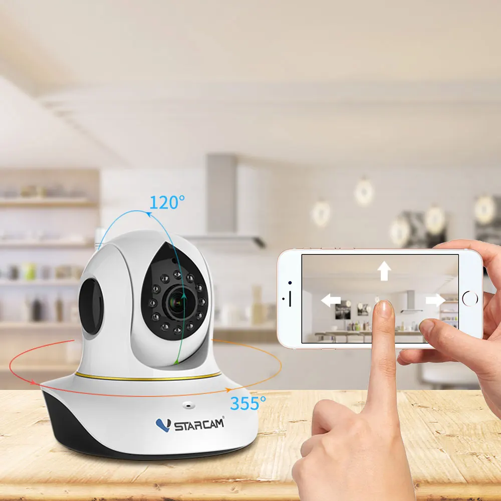 Беспроводная IP-камера Vstarcam C38S 1296P 3 Мп Full HD Wi-Fi | Безопасность и защита