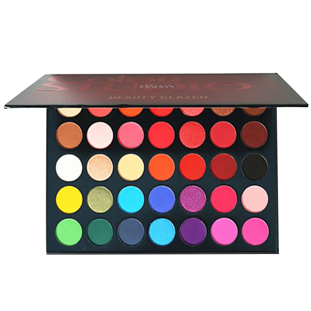 Портативные 5 цветов палета де Сомбра Металлические Блестящие дымчатые глаза