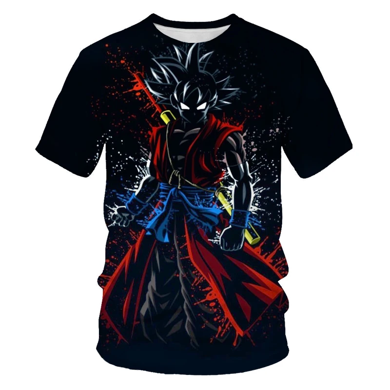 

New summer 2021 3D-printed T-shirt printed men's T-shirt printed casual T-shirt o collar hip-hop short sleeve size