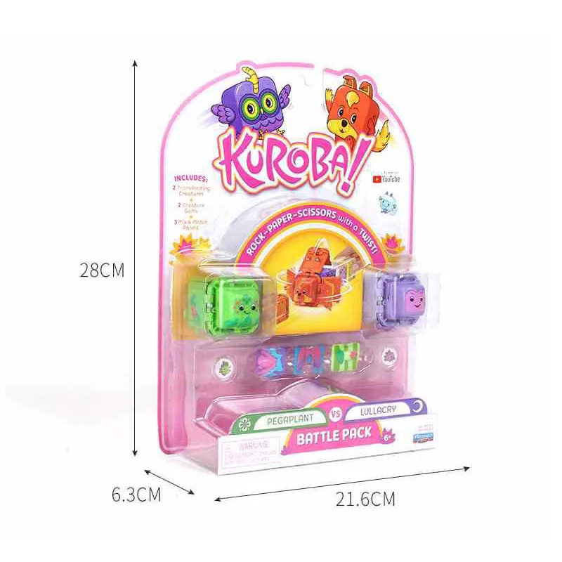 Kuroba-Juego de adivinaci&oacute;n de dedo, juguetes educativos de deformaci&oacute;n, Rock-Paper-Scissors, Batalla, ni&ntilde;o y ni&ntilde;a, juguetes para fiesta familiar, 2 unids/set por juego-5