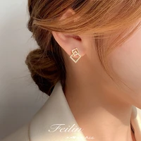 2021 new trend s925 silver needle earrings exquisite and small ladies fashion earrings jewelry wholesale