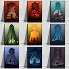 Популярная игра, воздействие Genshin, плакаты и принты, мультяшный персонаж, стены, картины для декора спальни