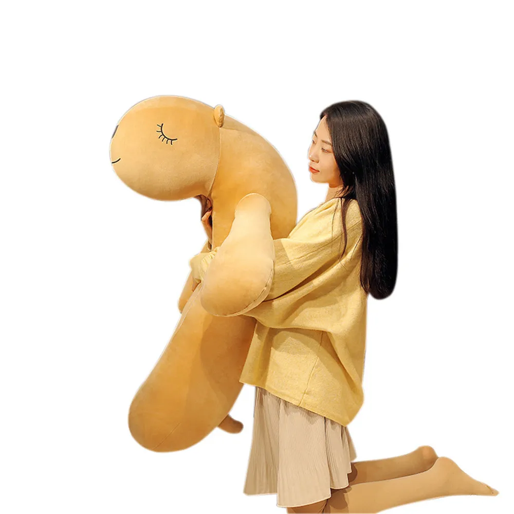 

2019 New Super Soft Kneeling Dog Pet Software Sleeping Partner Pillow children plush toys doll Valentine girl gift 90-130cm long
