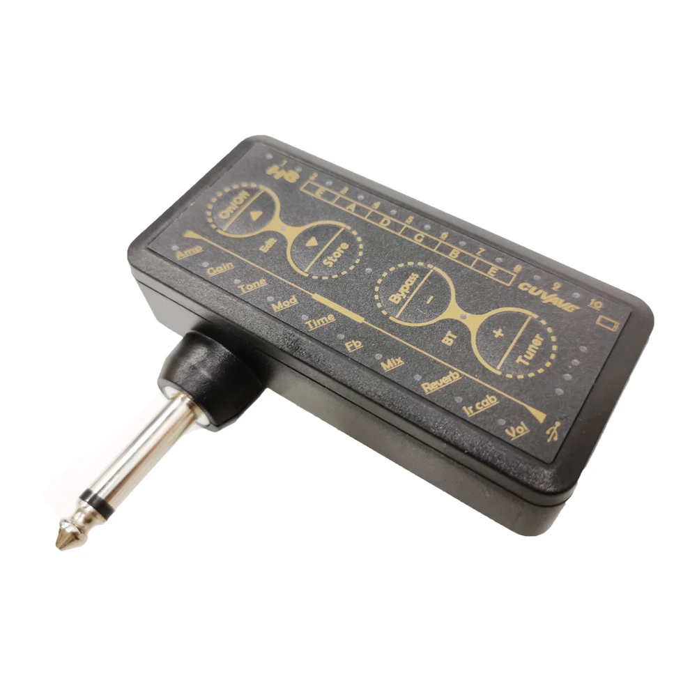 Портативный усилитель для гитары Встроенный тюнер с задержкой наушников