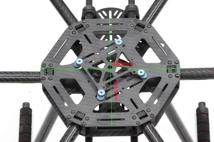 Hex6 X6-600 60 мм гексакоптер летательный аппарат рама Мультикоптер стекловолокно углерода с посадочным заносом для FPV системы