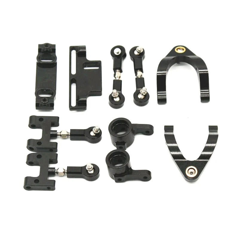 

D12 CNC Metal Upper Lower Swing Arm Steering Cup Ball Joint Accessories Set for WPL D12 RC Car Upgrades Parts