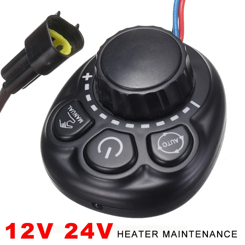 

1pc 12V/24V Car Parking Heater Controller Switch Knob Air Diesel Heater Start Stop At Certain Time Automobile Accessories