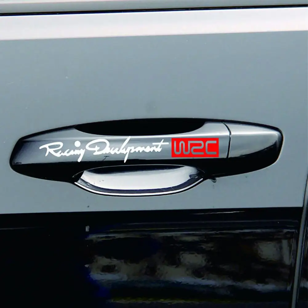 

60% Dropshipping!! 4Pcs Door Handle Sticker Easy to Use Self-adhesive Car Decor Auto Handlebar Sticker for Toyota for Skoda