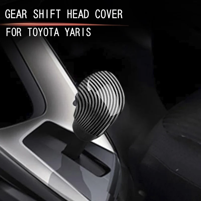 

Gear lever knob handle gloves decorative gear shift cover For Toyota YARIS 2019 2020 2021 All-inclusive Gear set Modified pieces