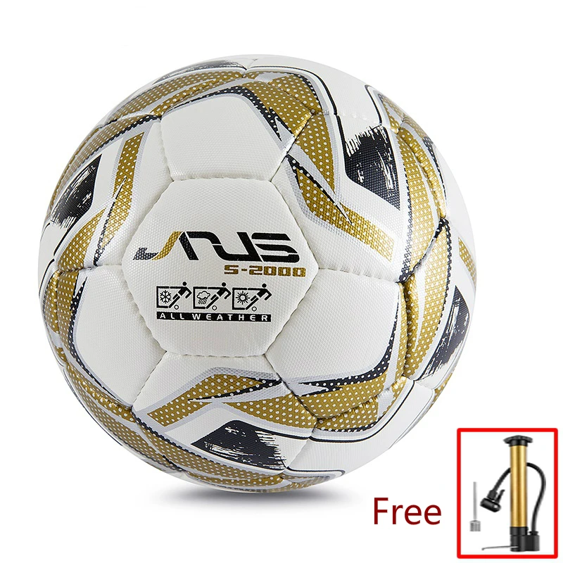 Professional Hand Sewn Match Soccer Ball Standard Size 5 Football Ball PU Latex Material Sports League Training