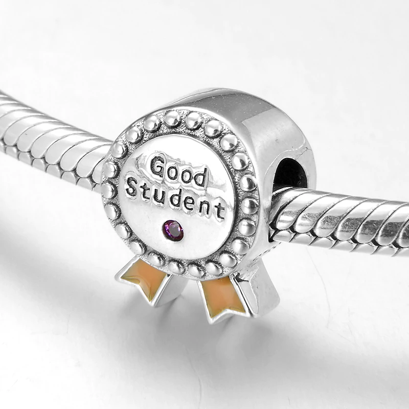 Хорошая Студенческая медаль серебряные подвески-бусины подходят для