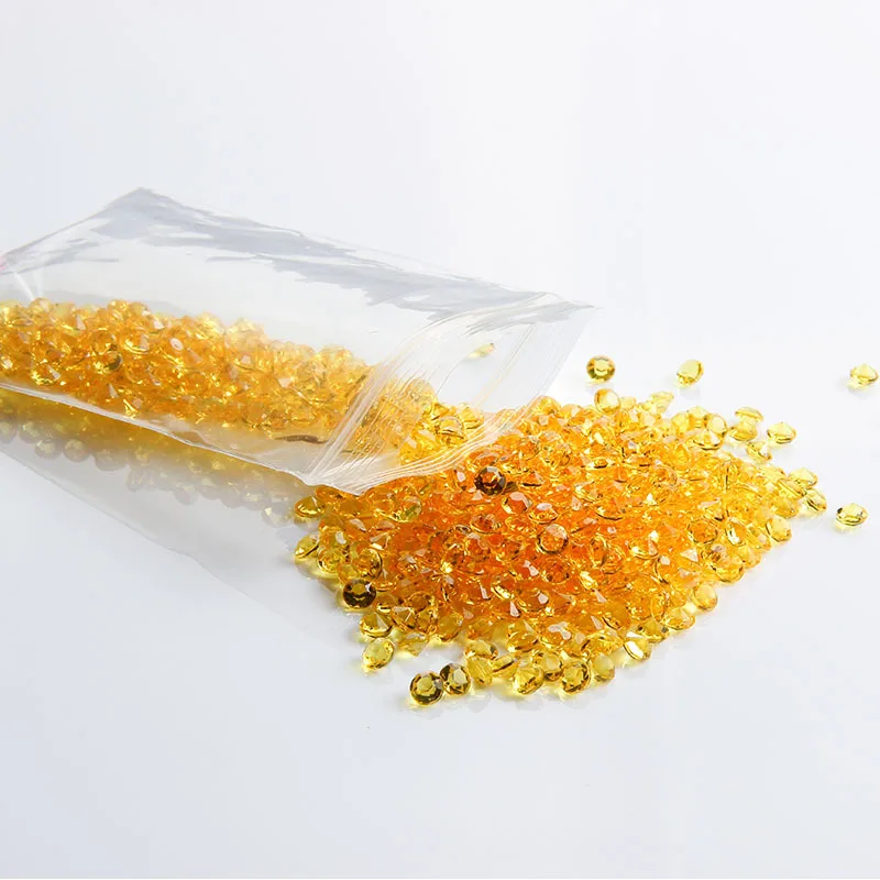 1000 шт 4 2 мм Акриловые Алмазные конфетти для свадебной вечеринки украшения