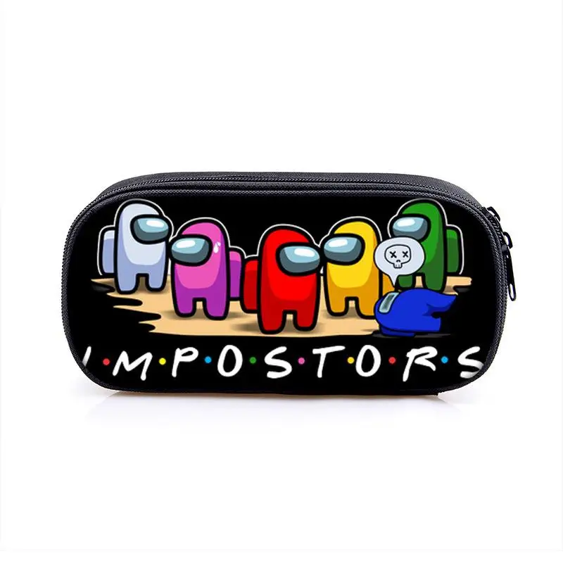 

Cartoon Animal Stationery Waterproof Oxford Pen Bag Large Capacity Pencil Bag Large Zip Compartment Pencil Case School Supplies