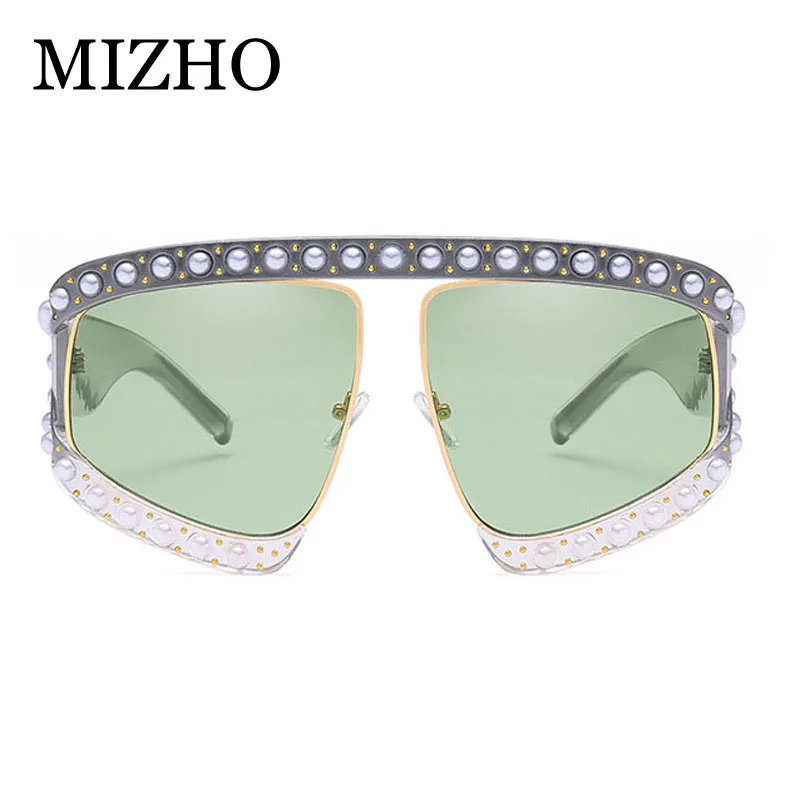 

MIZHO 2020 Original Brand Celebrity Sunglasses Women Oversized Crystal Trendy Retro Full Star UV400 Sun Glasses Prom festival