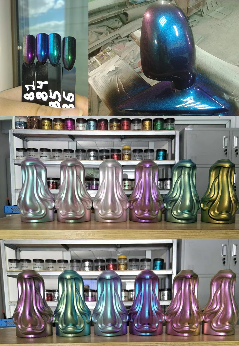 descolorido perolado em pó diy cristal resina