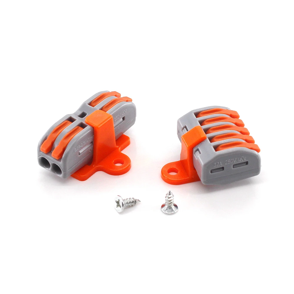 Коннектор для проводов опорное крепление 1-10 шт. коннектор быстрого кабеля