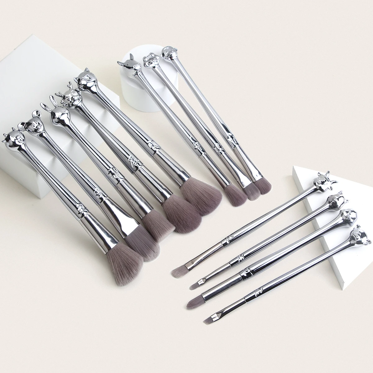 Набор кистей для макияжа MAANGE с китайскими знаками Зодиака кисточки деревянной