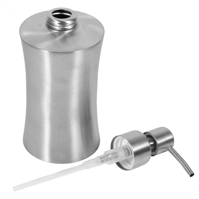 

304 Stainless Steel Liquid Soap Dispenser Bathroom Shower Pump Lotion Dispenser Bottle Hand Sanitizer Holder 250Ml